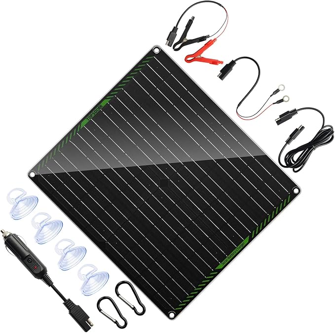 Topsolar 20W 18V Solar Panel Portable Battery Charger/Maintainer by Topsolar