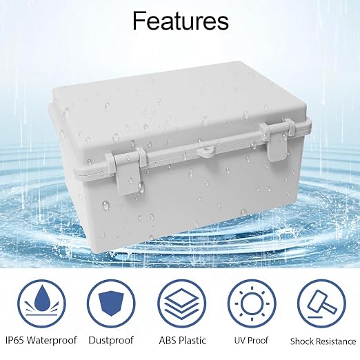 Junction Box ABS Plastic IP65 Waterproof Dustproof Universal Electrical - Image 3