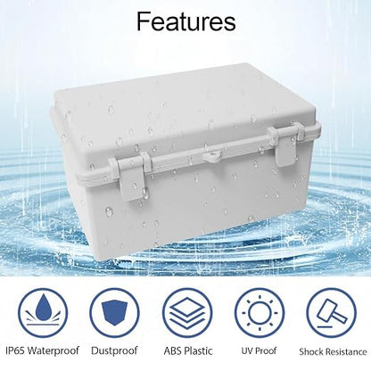 Junction Box ABS Plastic IP65 Waterproof Dustproof Universal Electrical - Image 3