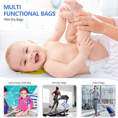 ALVABABY 2pcs Waterproof Wet Dry Bags, Reusable - Image 5
