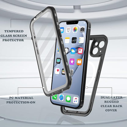 for iPhone 14 Plus Case Waterproof, Full-Body Hard Case Built-in - Image 5