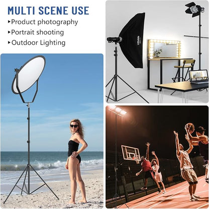 13ft Heavy Duty Light Stand Photography, Sdfghj Air Cushioned 13'/160inch/400cm - Image 5