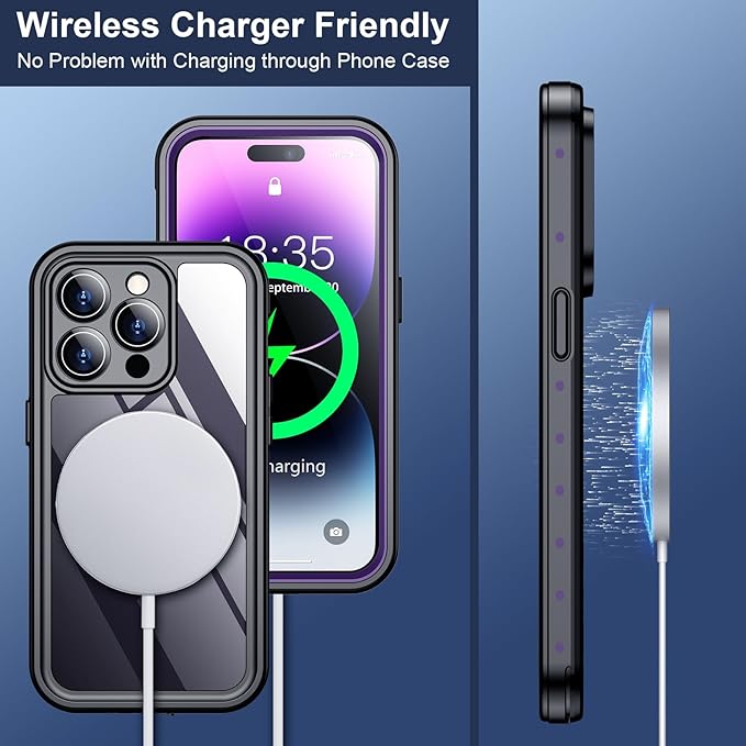 SPIDERCASE for iPhone 14 Pro Case Waterproof, Built-in Lens & Screen Protector - Image 6