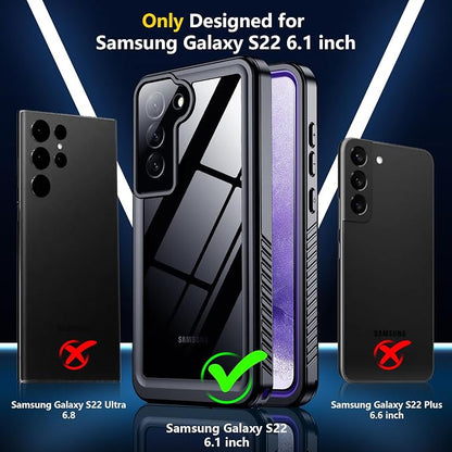 SPIDERCASE for Samsung Galaxy S22 Waterproof Case, IP68 Water Resistance Full - Image 2