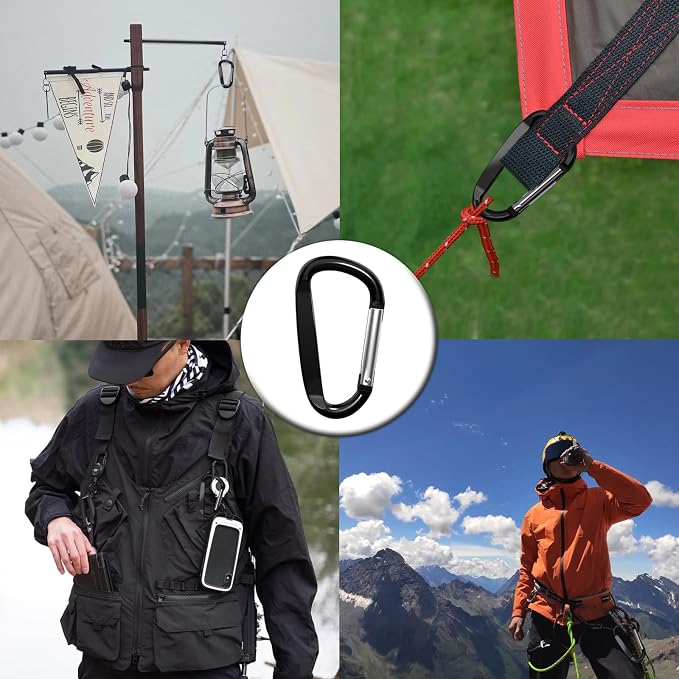 3" Aluminum Carabiner Clips - Image 4
