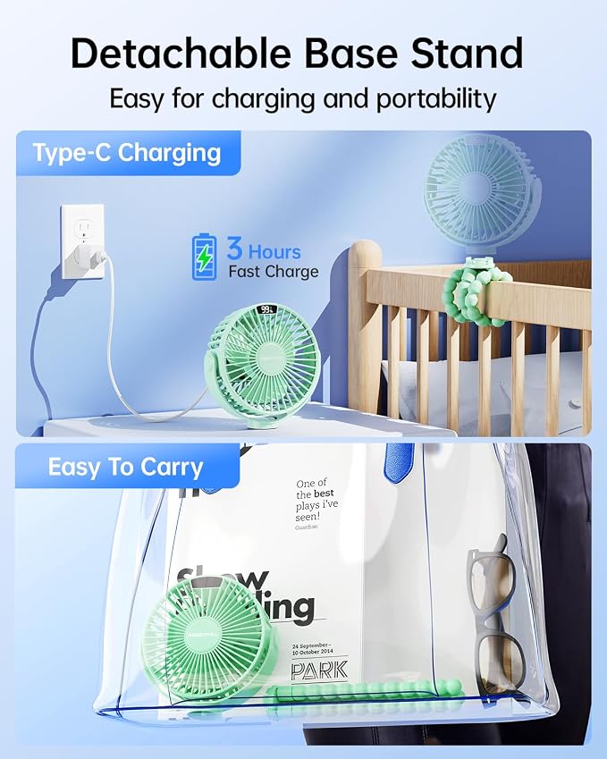 SWEETFULL Portable Stroller Fan - Image 6
