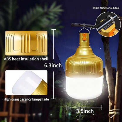 2 Pack Rechargeable LED Camping Lantern, 4000mAh IPX4 Waterproof Tent Light - Image 4