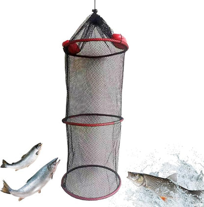 Fish Basket – 25x30cm/25x60cm/25x90cm Nylon, Portable Net Pen, Live Catch - Image 6
