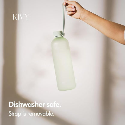 KIVY Large Water Bottle 50oz Fits Backpack & Cupholder - Image 3