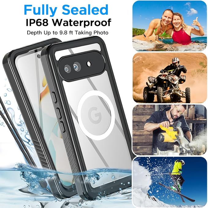AICase for Google Pixel 9a Case Waterproof Clear - Image 6