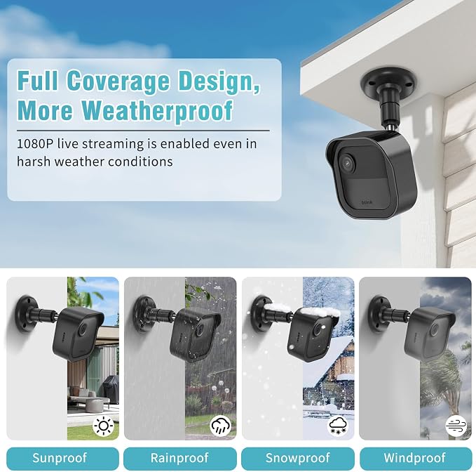 All-New Blink Outdoor Camera Wall Mount, 3 Pack Weatherproof Housing, 360 - Image 7