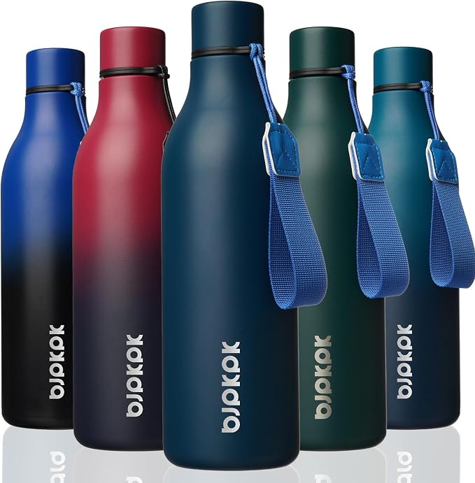 BJPKPK Insulated Water Bottles, 25 oz Stainless Steel Metal Water Bottle by BJPKPK