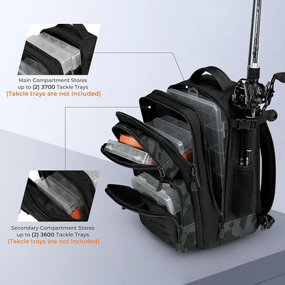 KastKing BlowBak Tactical Sling Tackle Bag-Lightweight Fishing Backpack Storge - Image 4
