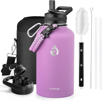 RAYMYLO Insulated Water Bottle 64 oz, Triple Wall Vacuum Stainless Steel by RAYMYLO
