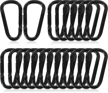 Carabiner Clip, Aluminum Carabiner D Ring Hook Keychain Clip by XHAMXE