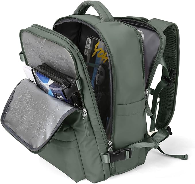 WONHOX Large Travel Backpack Carry on Flight Approved Laptop Work Business by WONHOX