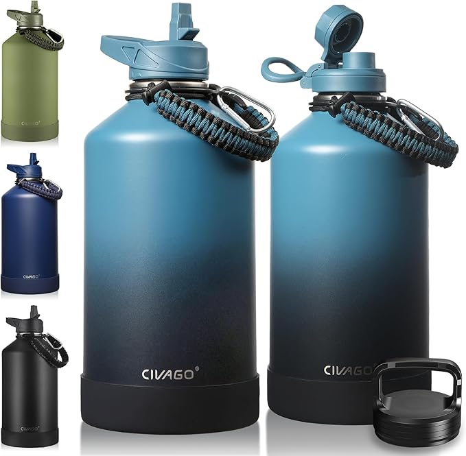 CIVAGO Gallon Insulated Water Bottle Jug by CIVAGO