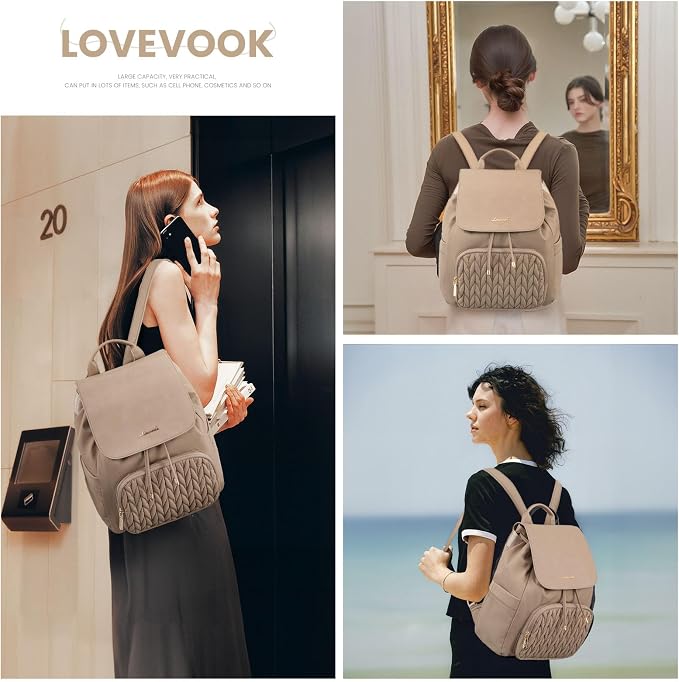 LOVEVOOK Mini Backpack for Women, Small Backpack Purse for Travel Work Cute - Image 2
