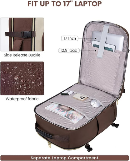 LOVEVOOK 40L Travel Backpack for Women & Men, Airline Approved Carry On Luggage - Image 9