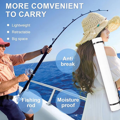 DEWEL Poster Tube, Waterproof Poster Holder Plastic Expandable - Image 7