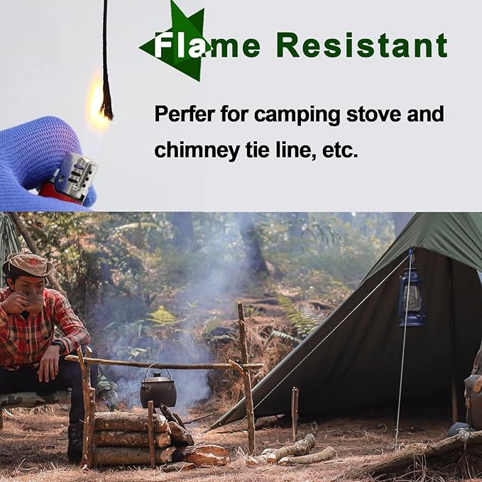 9KM DWLIFE Braided Kevlar Cord, 100lb~2000lb, High Tensile Strength, Flame - Image 5