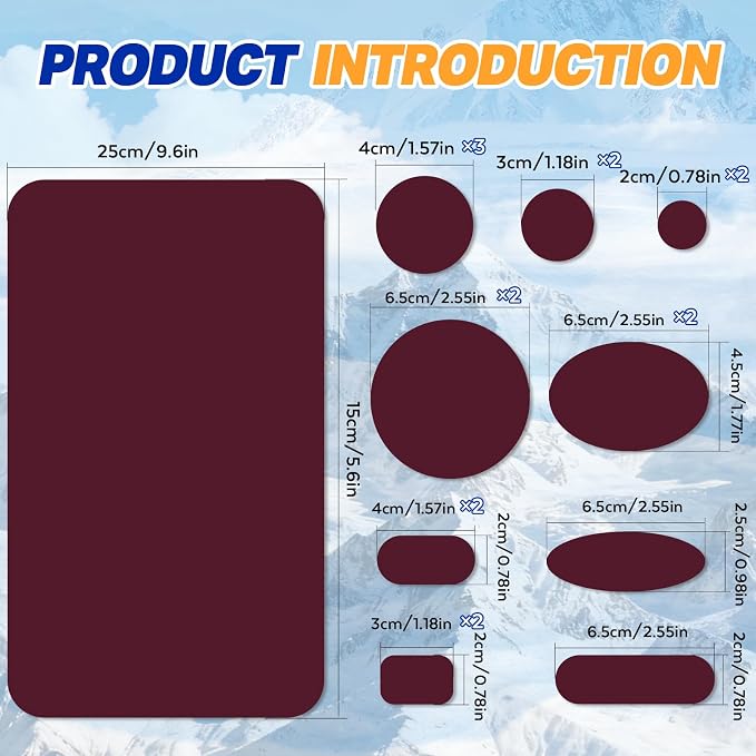 35Pcs Down Jacket Repair Patch Kit Pre-Cut Nylon Patches - Image 2