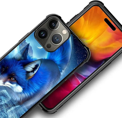 for iPhone 15 Pro Case, Snowy Mountain Fox Lake Pattern Graphic Design Girl Boy - Image 4