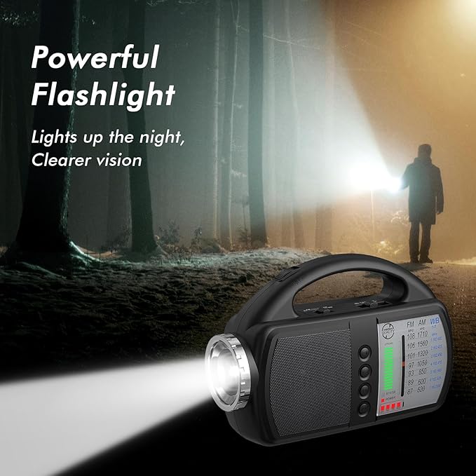 AM FM NOAA Weather Radio, Portable Emergency Radio - Image 4