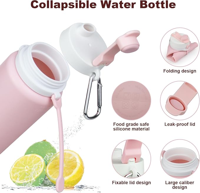 PLTCAT Collapsible Foldable BPA Free Reusable Lightweight Leak-Proof Travel - Image 5