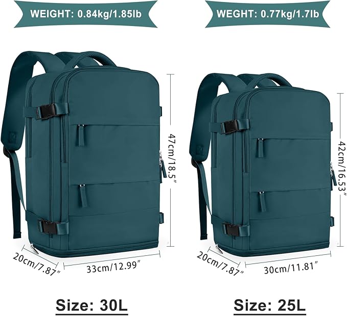 coowoz Large Travel Backpack For Women Men, Carry On Backpack Flight Approved - Image 2
