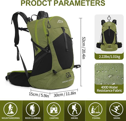 IX INOXTO Hiking Backpack, 26L/40L Waterproof Hiking Daypack - Image 2