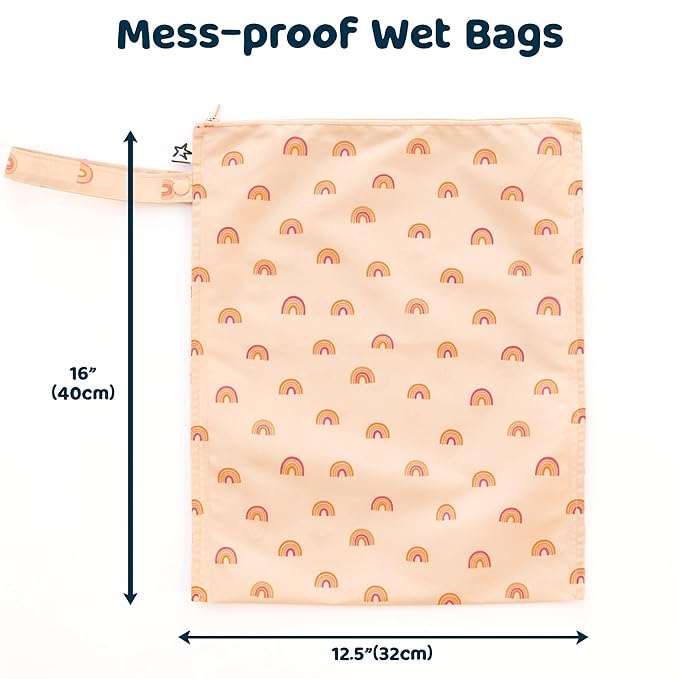 Tiny Twinkle Mess Proof Wet Bags | 1-Pack Reusable Waterproof Wet Bags - Image 2