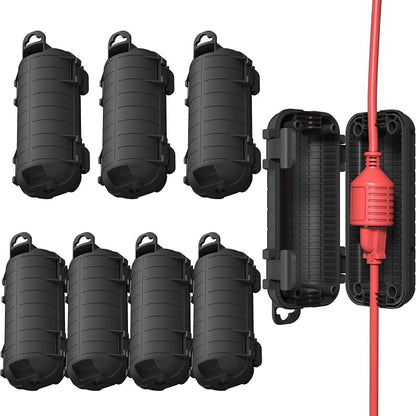 Extension Cord Cover Outdoor, 8 Pack IP54 Water-Resistant Power Cord Protector by CFMASTER