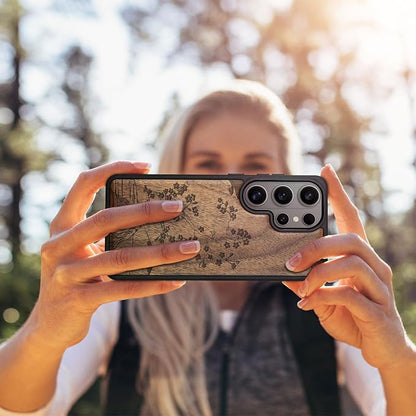 Carveit Magnetic Wooden Case for Samsung Galaxy S26 Ultra Case 2026, TPU - Image 5