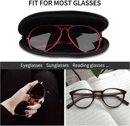 Watercolor Orca Whale Glasses Case Neoprene Portable Zipper Eyeglass Bag - Image 5
