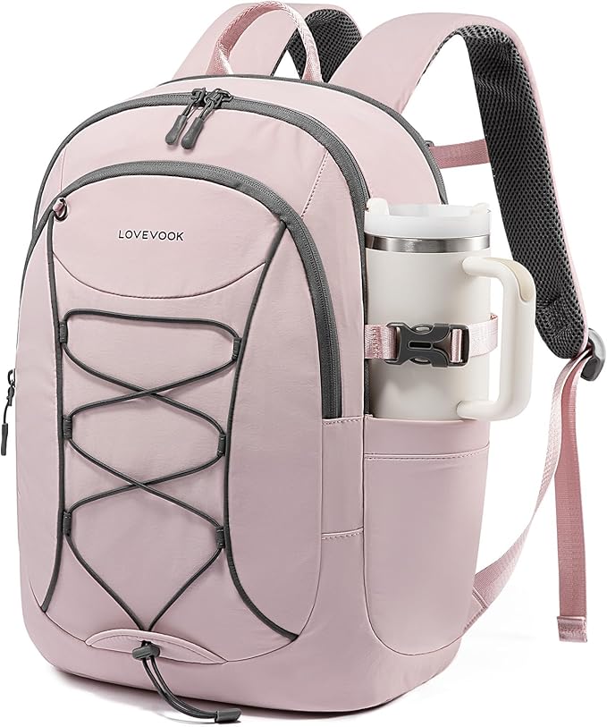 LOVEVOOK Mens Backpack with Giant Tumbler Holder Pocket, 15.6 Inch Everyday by LOVEVOOK