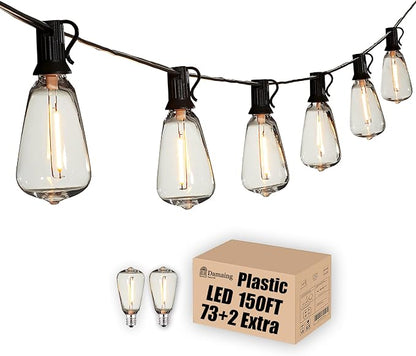 DAMAING Outdoor String Lights 150 FT Patio Lights String by Lifeisgood