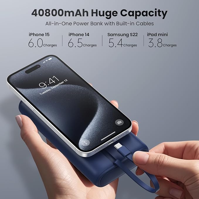 Upgraded Portable Charger 40800mAh Power Bank - Image 2