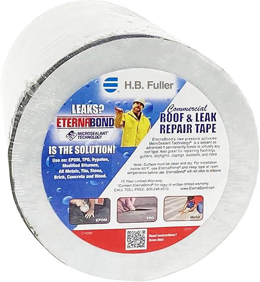 EternaBond RoofSeal Black 12" x50' MicroSealant UV Stable RV Roof Seal Repair - Image 2