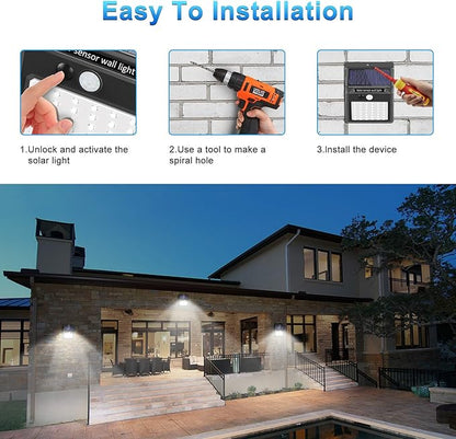 Solar Lights Outdoor, Solar Security Lights Solar Motion Sensor Lights - Image 6
