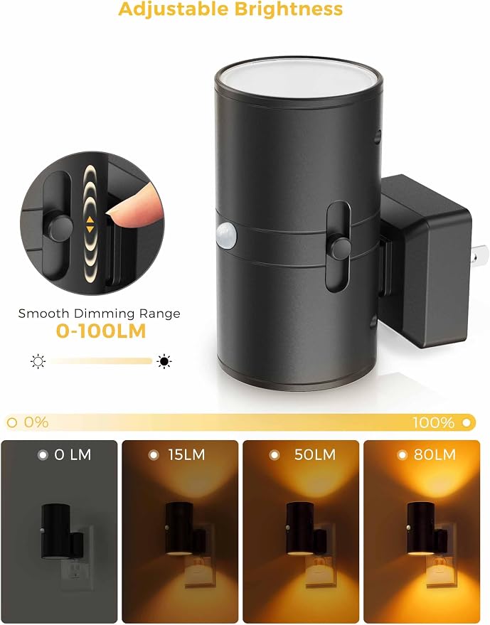 L LOHAS LED Motion Sensor Night Light, Amber Nightlights, Motion Activated - Image 5