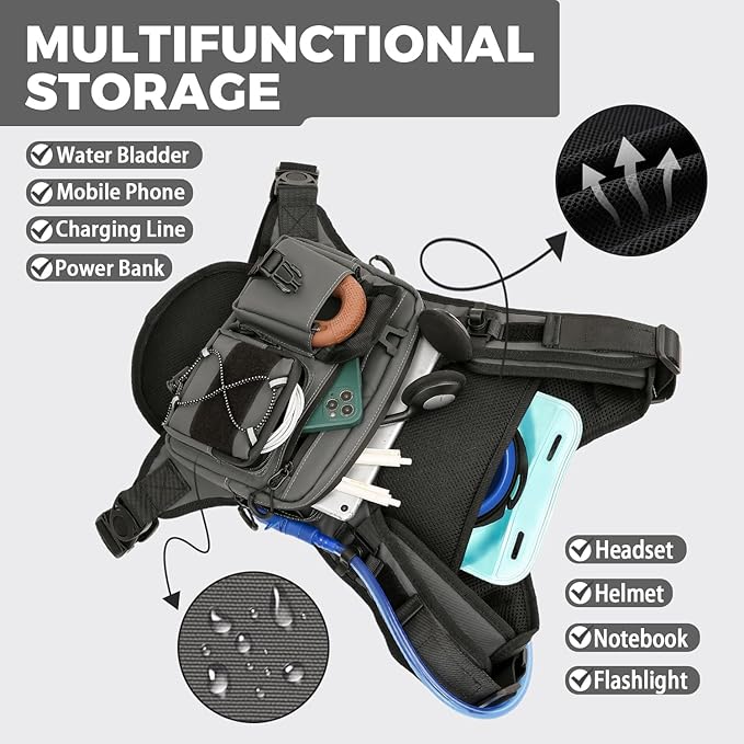 Criuage USA Original Patent Running Hydration Vest Backpack, Lightweight Chest - Image 4