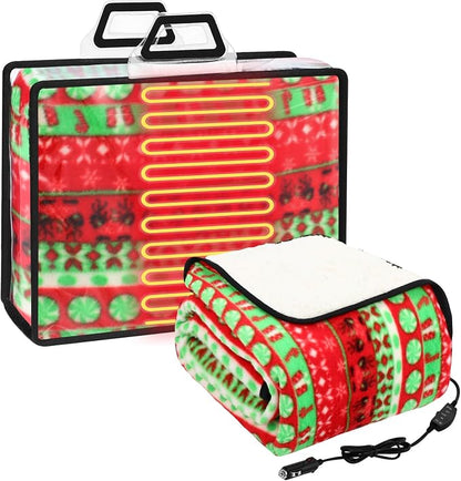 Riakrum 12V Heated Blanket for Car by Riakrum