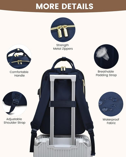 LOVEVOOK Laptop Backpack for Women 15.6 Inch Laptop Bag - Image 8