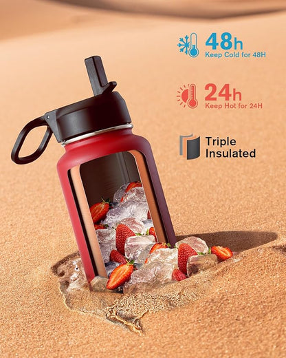 Coolflask Water Bottle 40 oz Insulated - Image 2