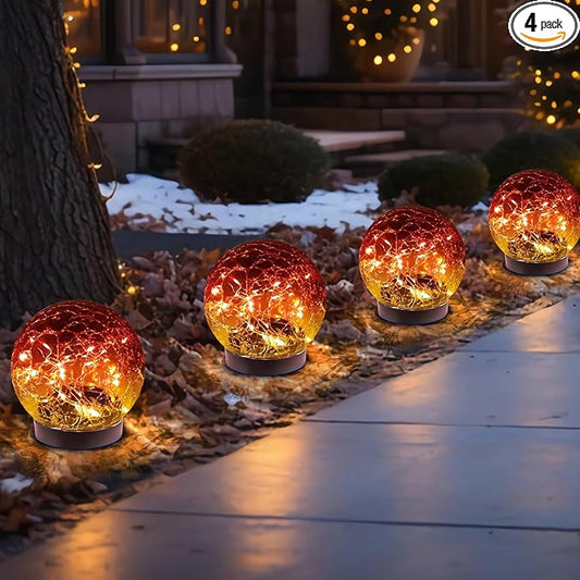 MLKNK Solar Globe Lights Outdoor Waterproof-Solar Balls-Solar Garden Lights-Orbs by MLKNK