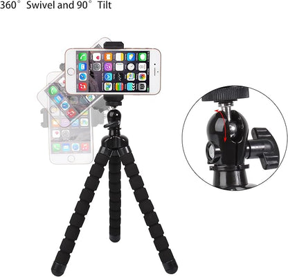 Phone Mini Tripod, Ruittos Premium Flexible Mobile Phone Tripod Stand Compatible - Image 3