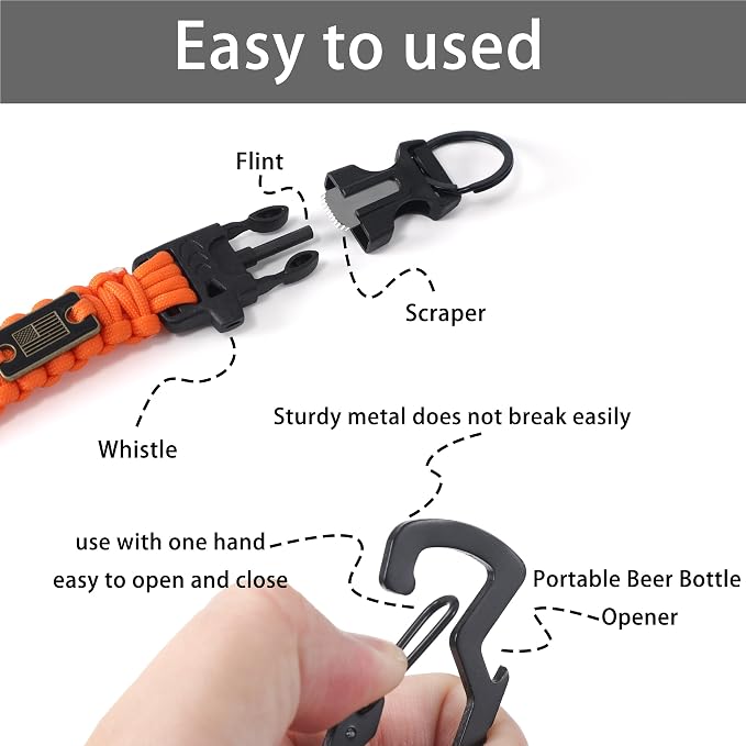 Heavy Duty Braided Paracord Lanyard - Image 4