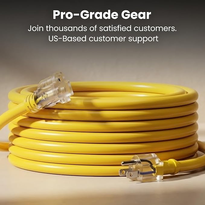 GEARit 100 Ft Extension Cords 10/3 Gauge Outdoor/Indoor SJTW 10 AWG 3 Prong - Image 9