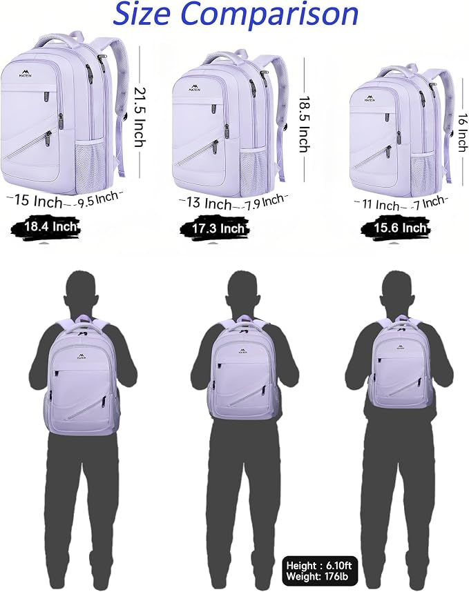 MATEIN Large 17 Inch Laptop Backpack - Image 8